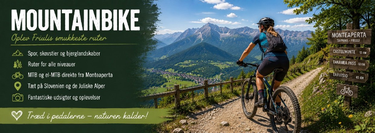 Mountainbike i Friuli � cykeloplevelser direkte fra La Vista Monteaperta