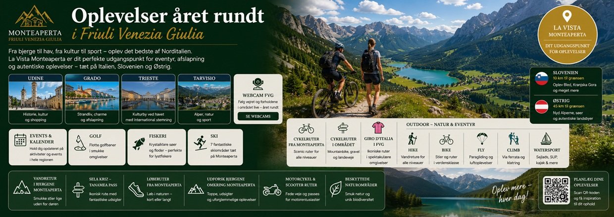 Oplevelser �ret rundt med base i La Vista Monteaperta