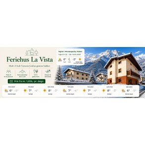 Uge 12 2027 Feriehus La Vista Monteaperta - 7 dage