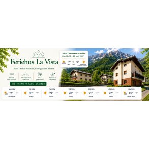 Uge 16 2027 Feriehus La Vista Monteaperta - 7 dage