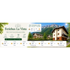 Uge 17 2027 Feriehus La Vista Monteaperta - 7 dage