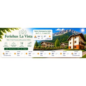 Uge 31 2027 Feriehus La Vista Monteaperta - 7 dage