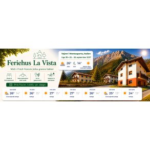 Uge 38 2027 Feriehus La Vista Monteaperta - 7 dage