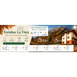 Uge 40 2027 Feriehus La Vista Monteaperta - 7 dage