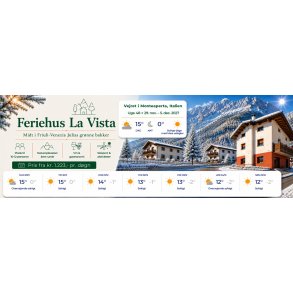 Uge 48 2027 Feriehus La Vista Monteaperta - 7 dage