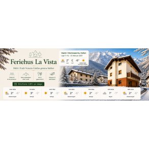 Uge 8 2027 Feriehus La Vista Monteaperta - 7 dage