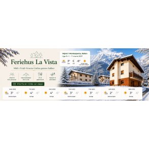 Uge 9 2027 Feriehus La Vista Monteaperta - 7 dage